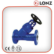 Acier inoxydable CF8m DIN Y Type Bellow Seal Globe Valve